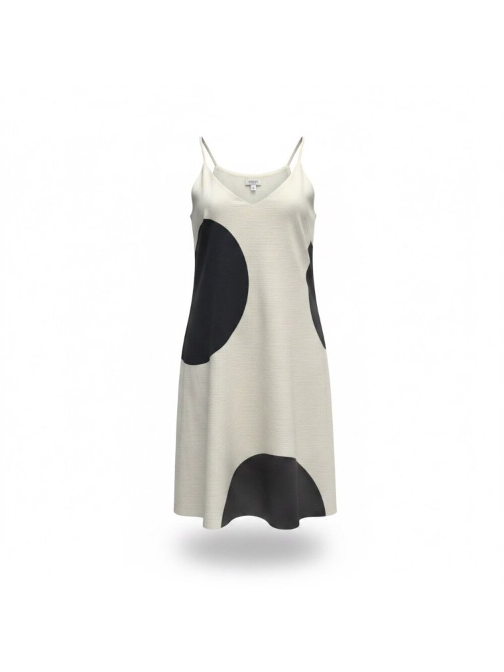 J.Crew Womens White & Black Cotton Sleeveless Polka Dot Dress Lightweight Sz 4